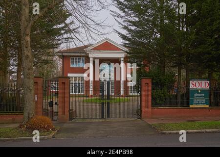 bishops avenue. Millionaire row.  Luxury house London Stock Photo