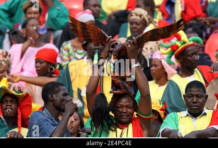 Mali's fans during the African Cup of Nations soccer match, Ivory Coast vs Mali in Accra, Ghana on January 29, 2008. Ivory Coast won the game 3-0. Photo by Steeve McMay/Cameleon/ABACAPRESS.COM Stock Photo