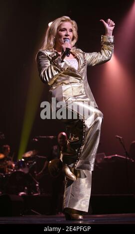 Singer Sylvie Vartan performs live at the Palais des Congres in Paris, France, on February 5, 2008. Photo by Denis Guignebourg/ABACAPRESS.COM Stock Photo