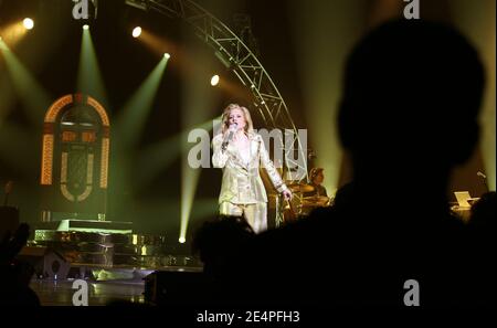 Singer Sylvie Vartan performs live at the Palais des Congres in Paris, France, on February 5, 2008. Photo by Denis Guignebourg/ABACAPRESS.COM Stock Photo