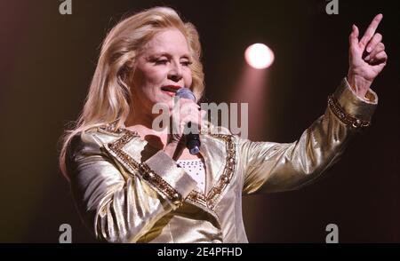 Singer Sylvie Vartan performs live at the Palais des Congres in Paris, France, on February 5, 2008. Photo by Denis Guignebourg/ABACAPRESS.COM Stock Photo