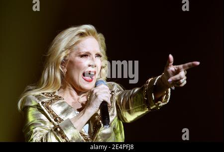 Singer Sylvie Vartan performs live at the Palais des Congres in Paris, France, on February 5, 2008. Photo by Denis Guignebourg/ABACAPRESS.COM Stock Photo