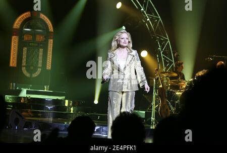 Singer Sylvie Vartan performs live at the Palais des Congres in Paris, France, on February 5, 2008. Photo by Denis Guignebourg/ABACAPRESS.COM Stock Photo