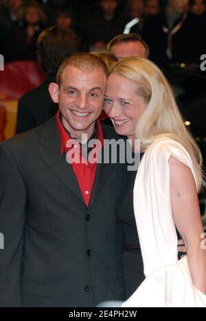 German actor Dominique Horwitz and his wife Anna Wittig walk the red carpet on the opening night of the festival headlining the screening of the new documentary film 'Shine a Light' at the 58th annual Berlin Film Festival, in Berlin, Germany, on February 7, 2008. Photo by Nicolas Khayat/ABACAPRESS.COM Stock Photo