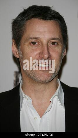 Actor and Director Antoine de Caunes poses during the 'Diner des Nommes' for the next 2008 Cesar Awards Ceremony held at the Fouquet's in Paris on February 13, 2008. Photo by Denis Guignebourg/ABACAPRESS.COM Stock Photo