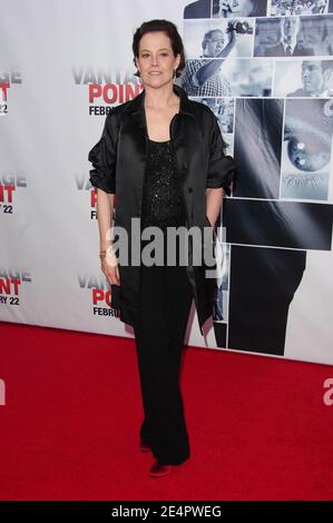 Actress Sigourney Weaver attends the premiere of 'Vantage Point' at AMC Lincoln Square in New York City, NY, USA on February 20, 2008. Photo by Gregorio Binuya/ABACAPRESS.COM Stock Photo