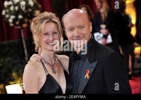 Actress Deborah Rennard and writer-director Paul Haggis arriving at the 80th Academy Awards, held at the Kodak Theater on Hollywood Boulevard in Los Angeles, CA, USA on February 24, 2008. Photo by Hahn-Nebinger/ABACAPRESS.COM Stock Photo