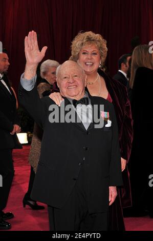 Mickey Rooney and his wife Jan arrive at the 80th Academy Awards, held at the Kodak Theater on Hollywood Boulevard in Los Angeles, CA, USA on February 24, 2008. Photo by Hahn-Nebinger/ABACAPRESS.COM Stock Photo