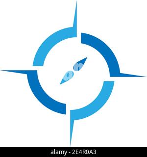 Compass Logo Template vector icon illustration design Stock Vector