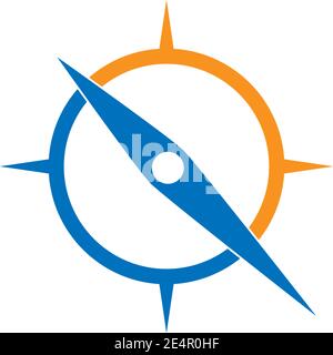 Compass Logo Template vector icon illustration design Stock Vector