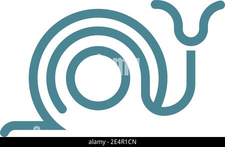 Snail logo icon design illustration vector template Stock Vector