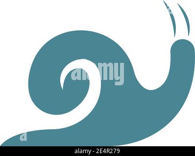 Snail logo icon design illustration vector template Stock Vector
