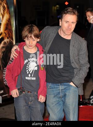 Tali Roth Son Tim Roth and son attend the premiere of Warner Bros