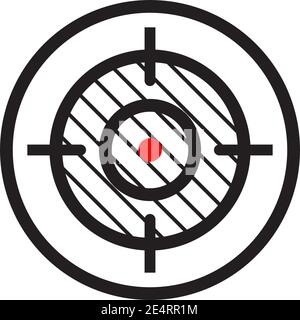Target point icon logo design vector illustration template Stock Vector