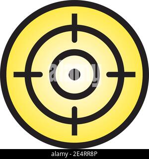 Target point icon logo design vector illustration template Stock Vector