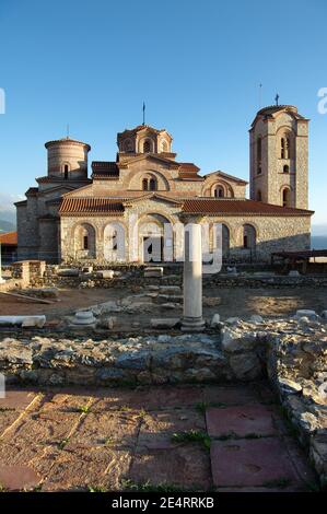 Saint Panteleimon monastery situated on Plaosnik in Old Ohrid, Republic of Macedonia Stock Photo