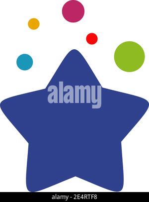 Star icon logo design vector illustration template Stock Vector