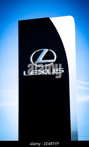 Logo of the car brand Toyota and Lexus, free space on white background ...