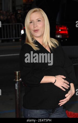 Angela Kinsey attends the Leatherheads world premiere held at Grauman's