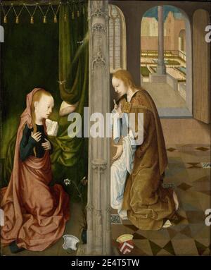 Master of the Virgin Among Virgins, Virgo inter Virgines - The Annunciation Stock Photo