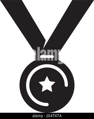 Medal icon logo design vector illustration template Stock Vector