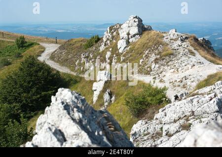 Shipka Pass is a scenic mountain pass through the Balkan Mountains in Bulgaria Stock Photo