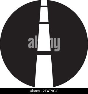 Road icon logo design inspiration vector template Stock Vector