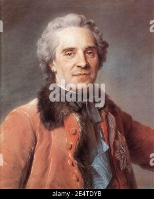 Maurice Quentin de La Tour - Maurice, Comte de Saxe, Marshal of France Stock Photo