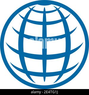 Globe icon logo design inspiration vector template Stock Vector