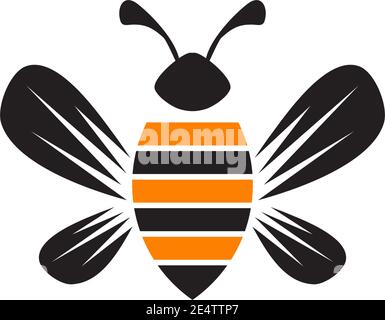 Bee icon logo design inspiraiton vector template Stock Vector