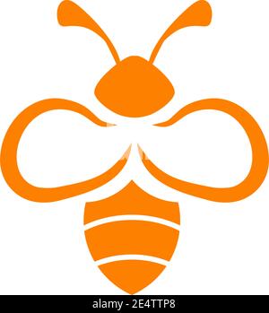 Bee icon logo design inspiraiton vector template Stock Vector
