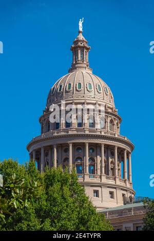 Close up of the Texas state Capitol in Austion, USA Stock Photo