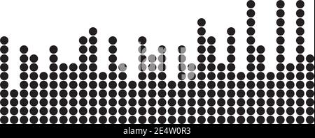 Music wave icon logo design inspiration illustration template Stock Vector