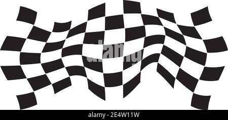Race flag icon logo design inspiration vector template Stock Vector