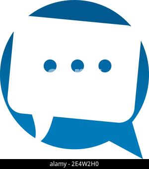 bubble chat icon logo design inspiration vector template Stock Vector