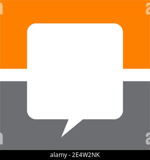 bubble chat icon logo design inspiration vector template Stock Vector
