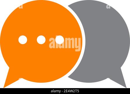 bubble chat icon logo design inspiration vector template Stock Vector