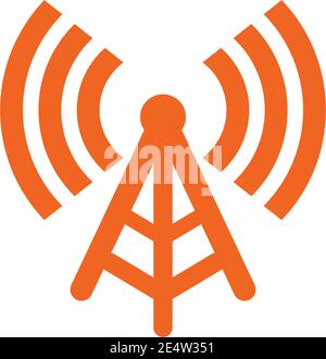 Signal wave icon logo design inspiration vector illustration template Stock Vector