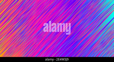 Speed background with bright color diagonal lines Stock Vector