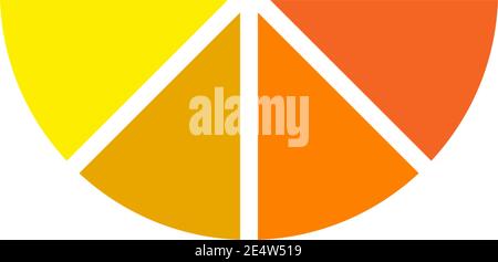 Orange fruit icon logo design vector template Stock Vector