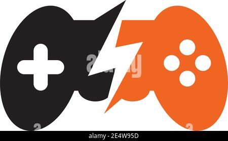 Game controller logo design inspiration vector template Stock Vector