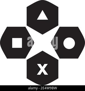 Game controller logo design inspiration vector template Stock Vector