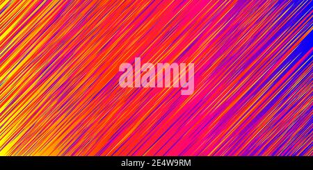 Speed background with bright colored diagonal lines Stock Vector