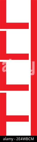Ladder icon logo symbol design inspiration vector template illustration Stock Vector