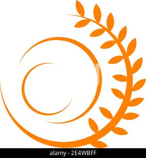 Wheat flour agriculture logo design inspiration vector template Stock Vector