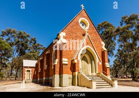 St Laurence O'Toole Catholic Church, Sandon near Newstead, Victoria, Australia Stock Photo
