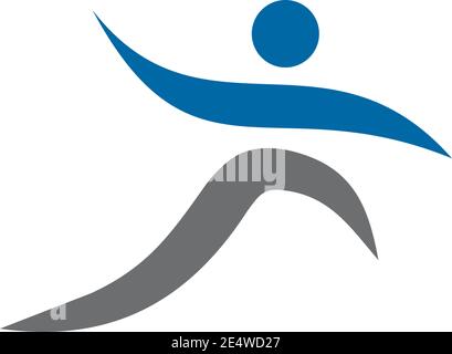 Human character logo design inspiration vector template Stock Vector