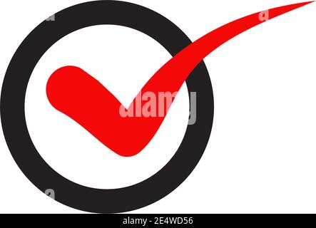 Check mark icon logo design inspiration vector template Stock Vector