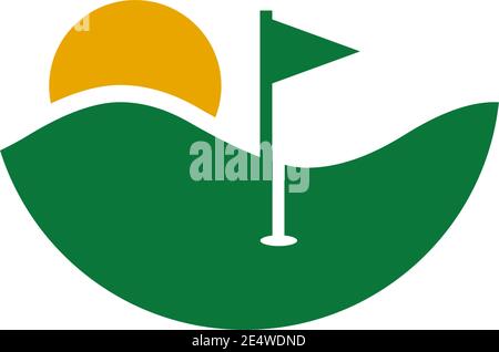 Golf logo icon design inspiration vector template Stock Vector