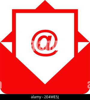 Mail letter icon logo design vector template Stock Vector
